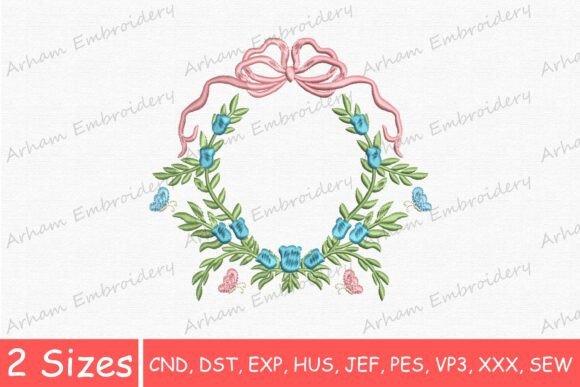 Blue Flowers Bow with Butterfly Monogram: A Designer's Craft Fair Review