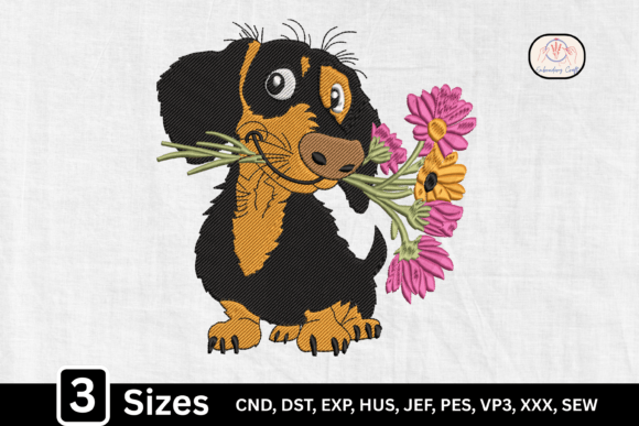 Cute Puppy with Flowers, Dog Lover: A Designer’s Review