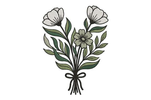 Embroidery Flowers Design: Floral Elegance for Your Shop